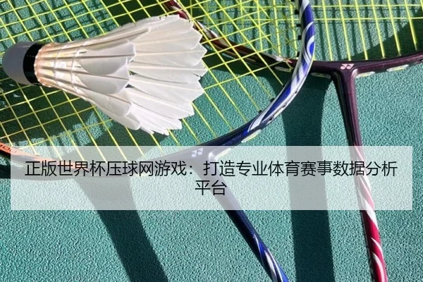 正版世界杯压球网游戏：打造专业体育赛事数据分析平台